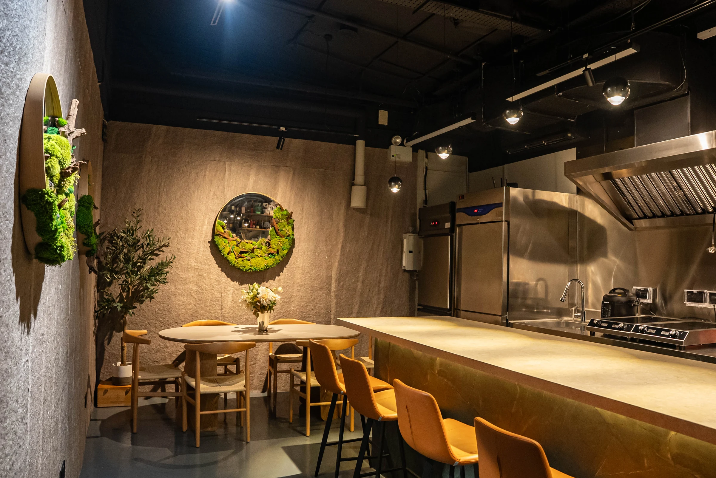 Cavemen Social dining room