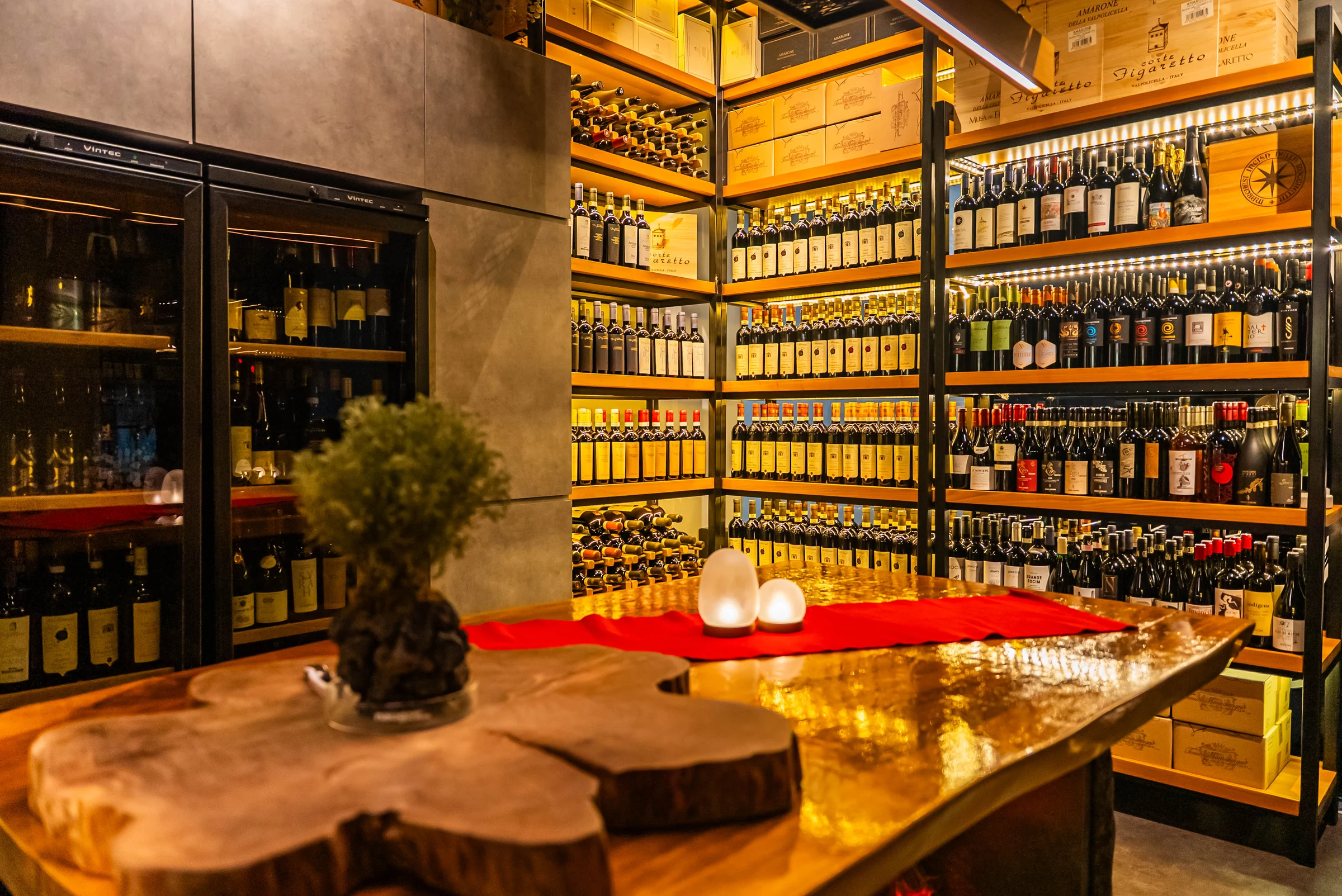 Cavemen Social wine room